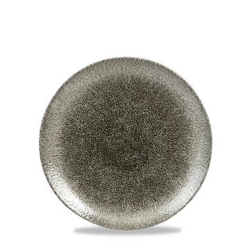 Raku Quartz Black Coupe Plate 16.5cm